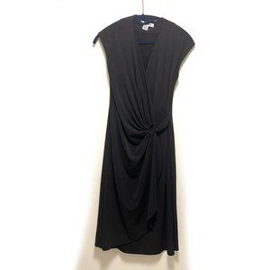 Black XS Tommy Bahama Clara Faux-Wrap dress
